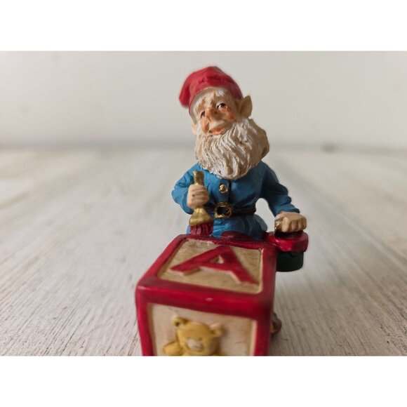 Vintage elf black painting toy figurine village Xmas decor - Picture 8 of 8